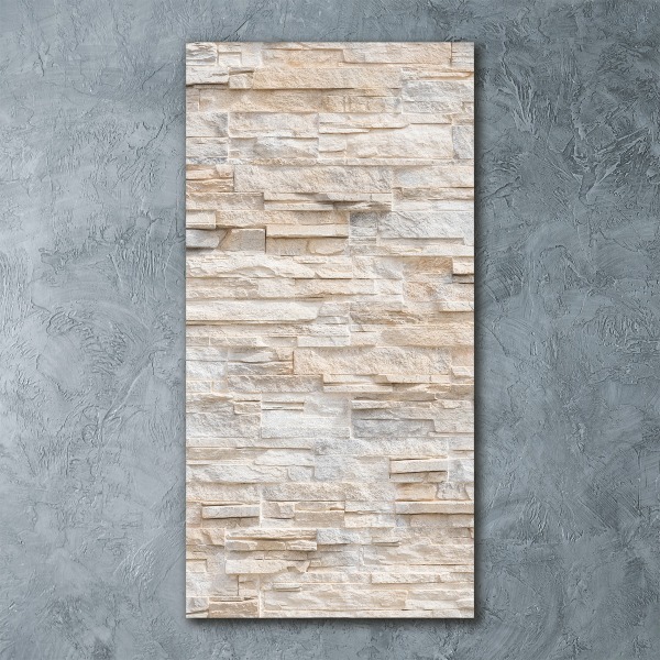 Quadro vetro acrilico verticale Muro di mattoni