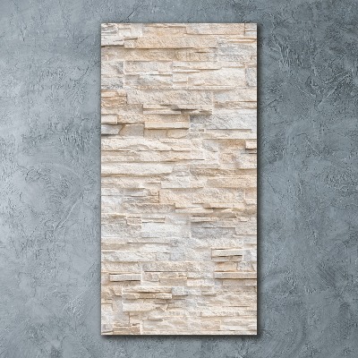 Quadro vetro acrilico verticale Muro di mattoni