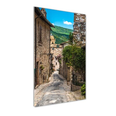 Quadro acrilico verticale Una strada affascinante