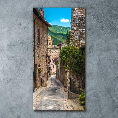 Quadro acrilico verticale Una strada affascinante