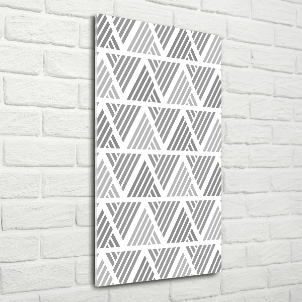 Quadro in vetro acrilico verticale Sfondo geometrico