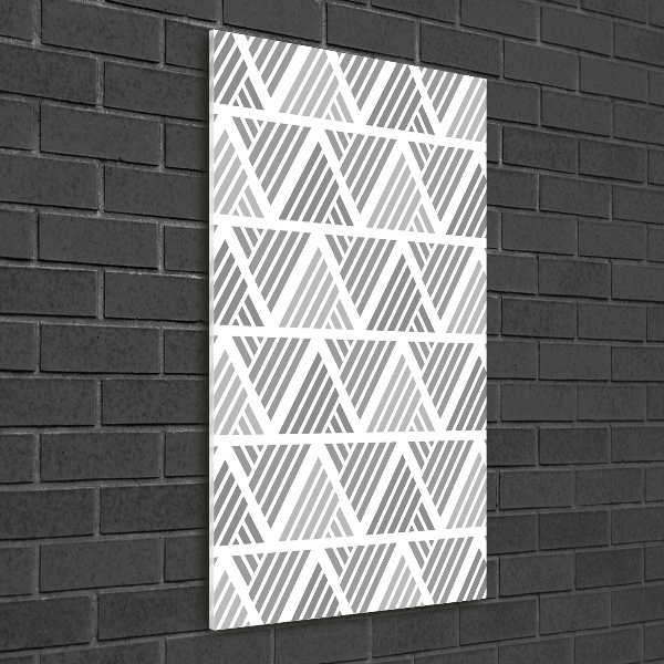 Quadro in vetro acrilico verticale Sfondo geometrico
