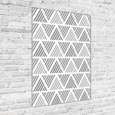 Quadro in vetro acrilico verticale Sfondo geometrico