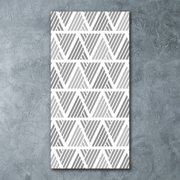 Quadro in vetro acrilico verticale Sfondo geometrico