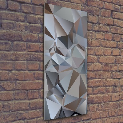 Quadro vetro acrilico verticale Triangoli astratti