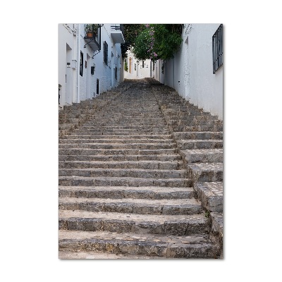 Quadro vetro acrilico verticale Scale in pietra