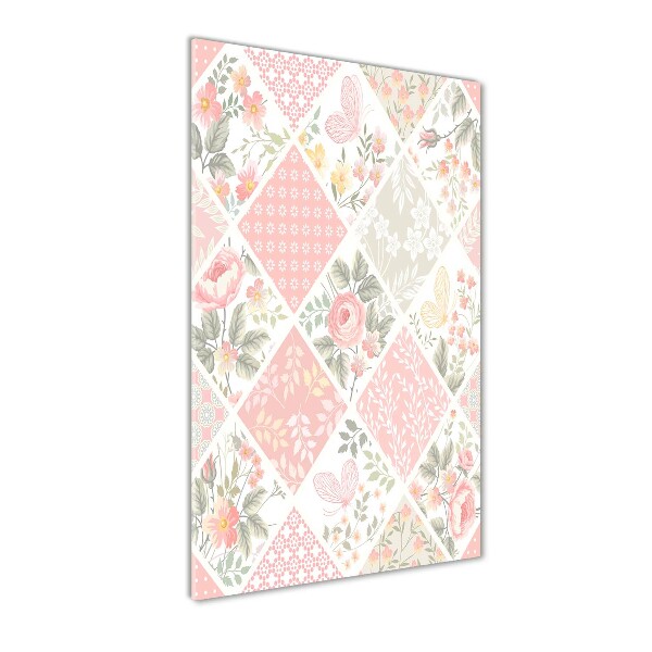 Quadro vetro acrilico verticale Motivo floreale