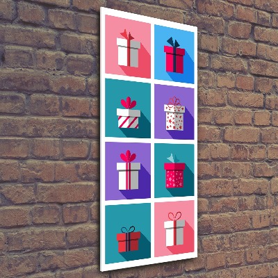 Quadro in vetro acrilico verticale Presenta