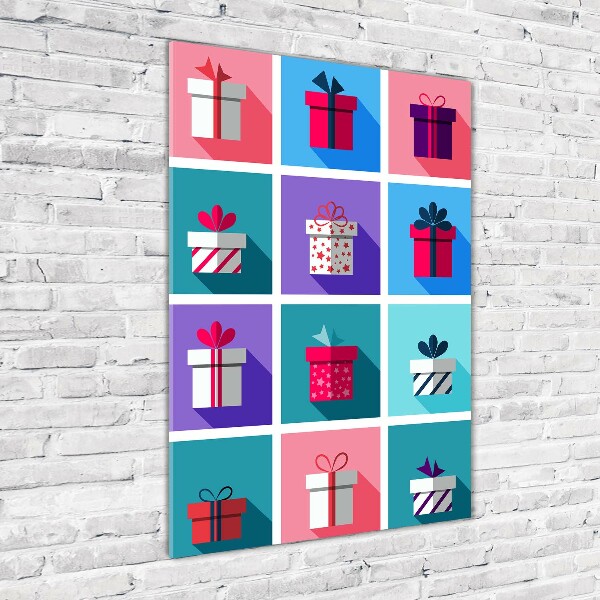 Quadro in vetro acrilico verticale Presenta