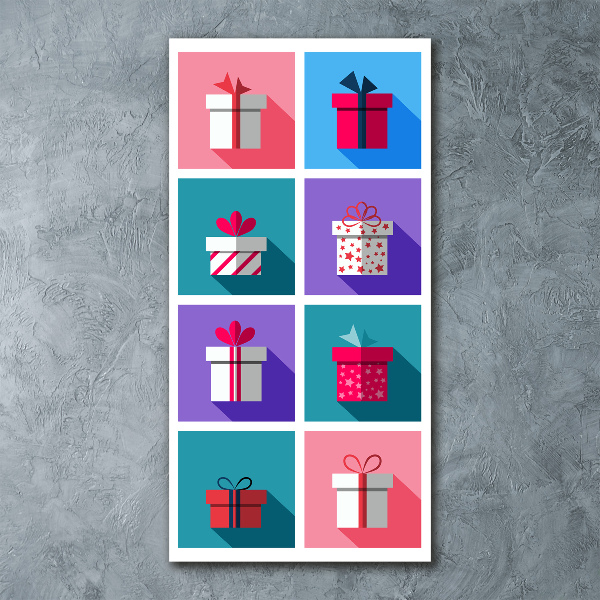 Quadro in vetro acrilico verticale Presenta