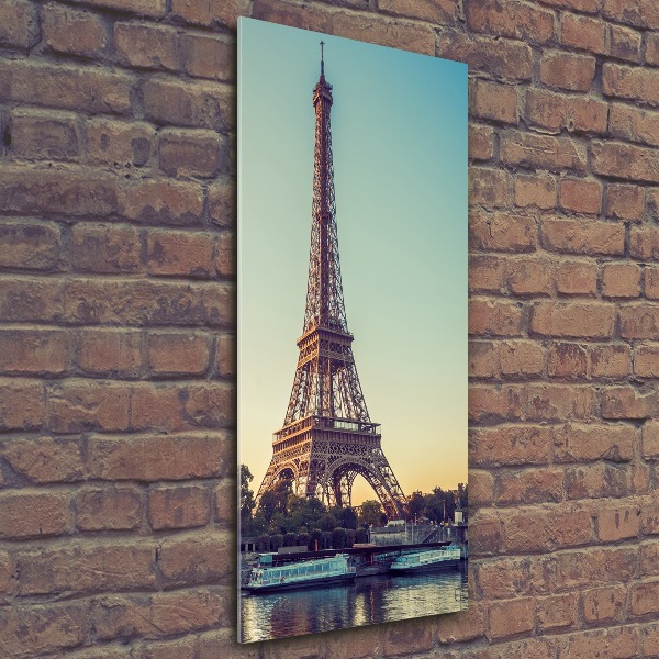 Quadro acrilico verticale Torre Eiffel Parigi