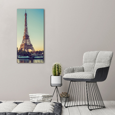 Quadro acrilico verticale Torre Eiffel Parigi