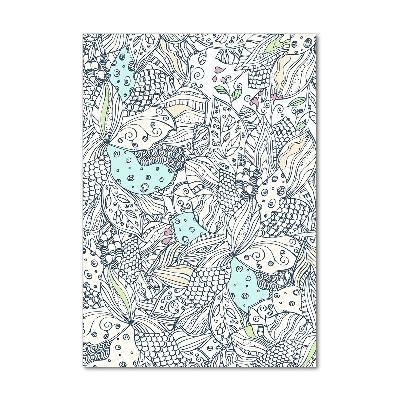 Quadro vetro acrilico verticale Motivo floreale