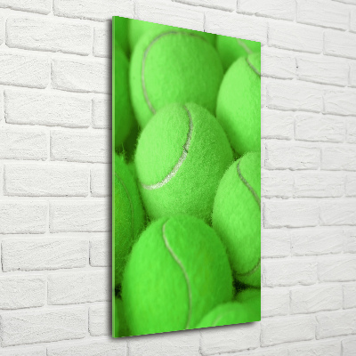 Quadro acrilico verticale Palline da tennis