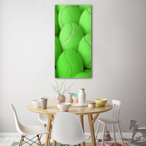 Quadro acrilico verticale Palline da tennis