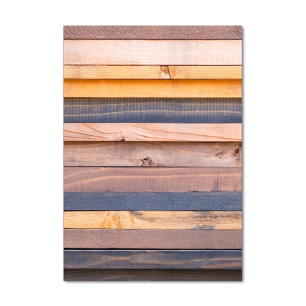 Quadro in vetro acrilico verticale Parete in legno