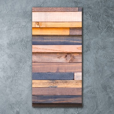 Quadro in vetro acrilico verticale Parete in legno