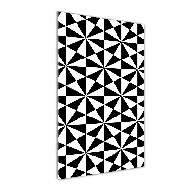 Quadro acrilico verticale Sfondo geometrico