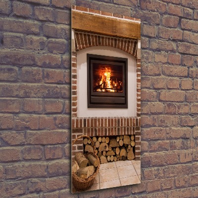 Quadro stampa su vetro acrilico verticale Camino