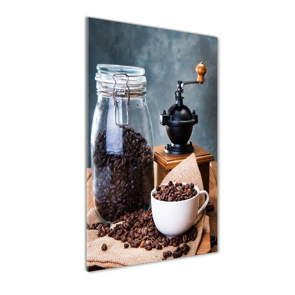 Quadro vetro acrilico verticale Macinacaffè