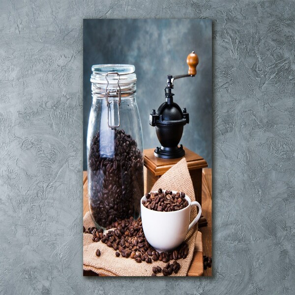 Quadro vetro acrilico verticale Macinacaffè