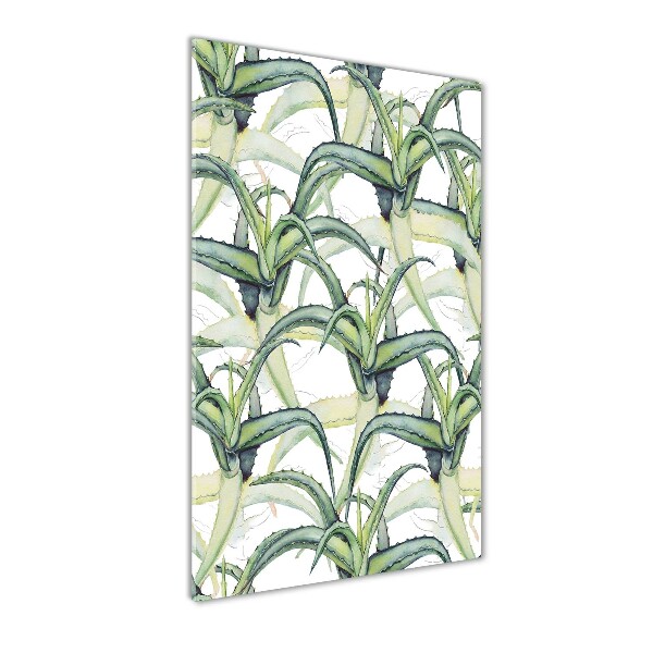 Quadro vetro acrilico verticale Aloe