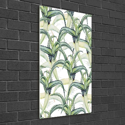 Quadro vetro acrilico verticale Aloe