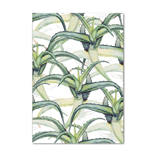Quadro vetro acrilico verticale Aloe