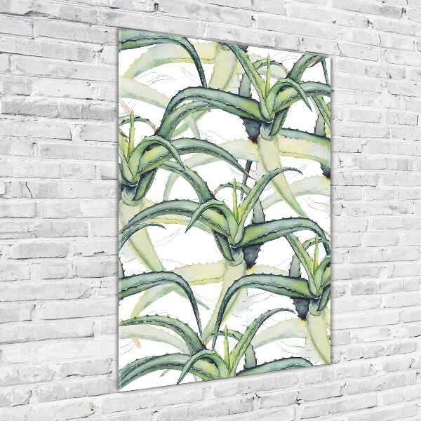 Quadro vetro acrilico verticale Aloe