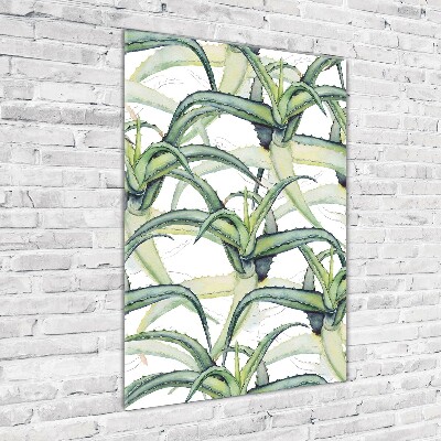 Quadro vetro acrilico verticale Aloe