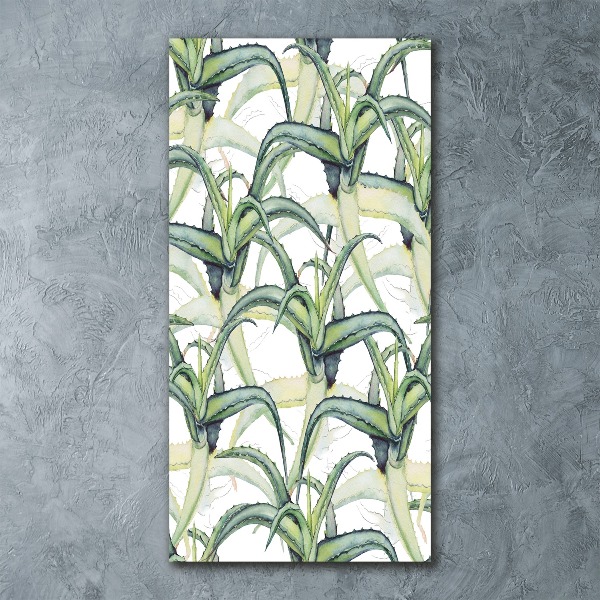 Quadro vetro acrilico verticale Aloe