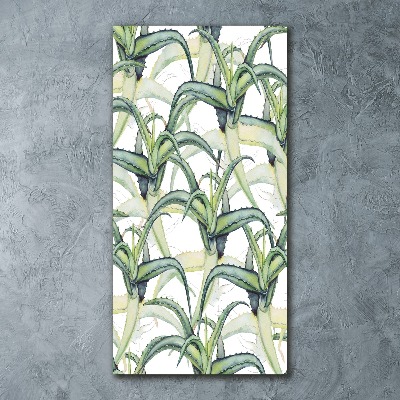 Quadro vetro acrilico verticale Aloe