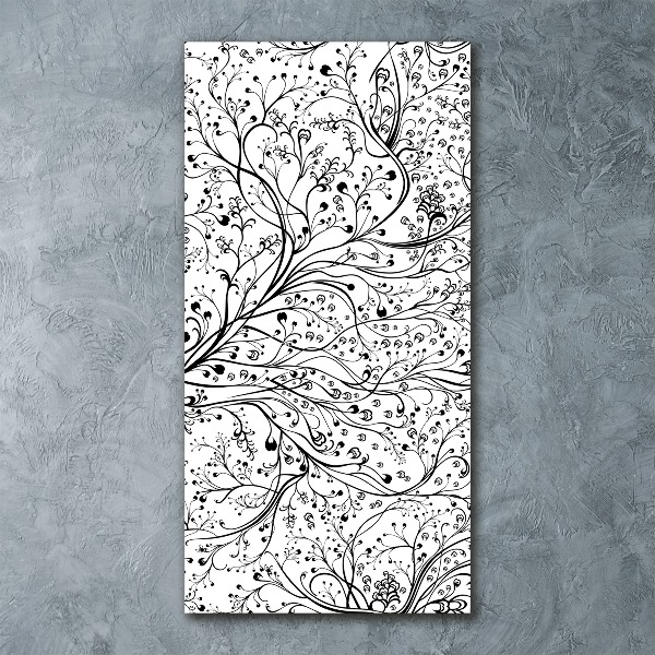 Quadro vetro acrilico verticale Rami