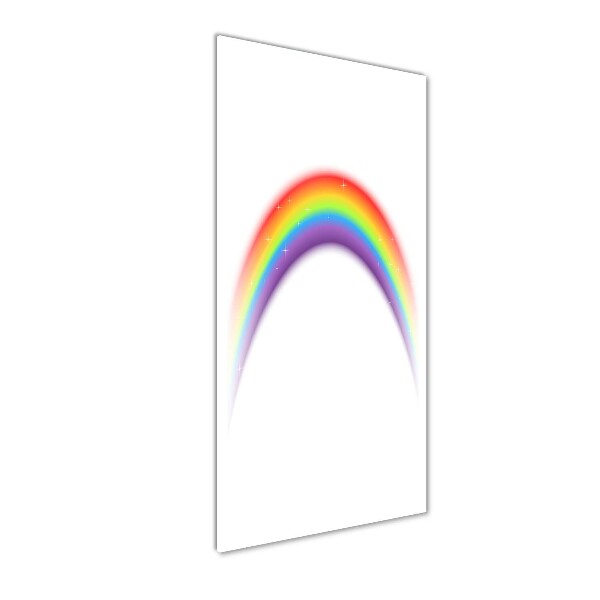 Quadro in vetro acrilico verticale Arcobaleno