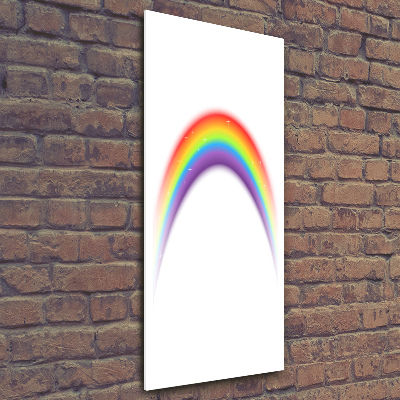 Quadro in vetro acrilico verticale Arcobaleno