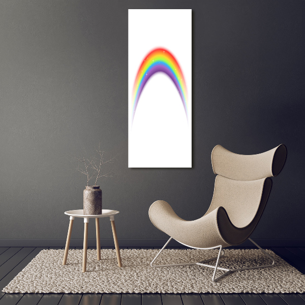 Quadro in vetro acrilico verticale Arcobaleno