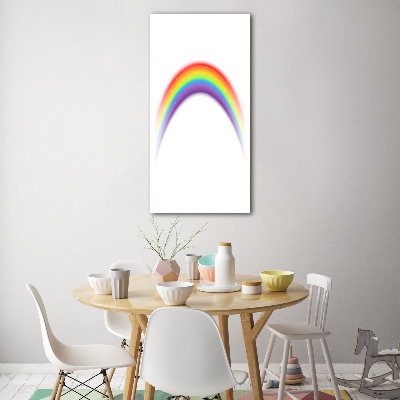 Quadro in vetro acrilico verticale Arcobaleno
