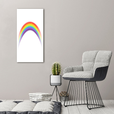 Quadro in vetro acrilico verticale Arcobaleno