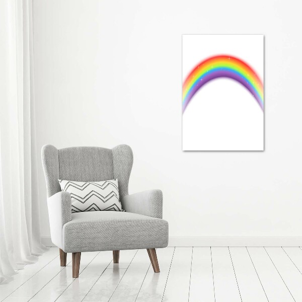 Quadro in vetro acrilico verticale Arcobaleno