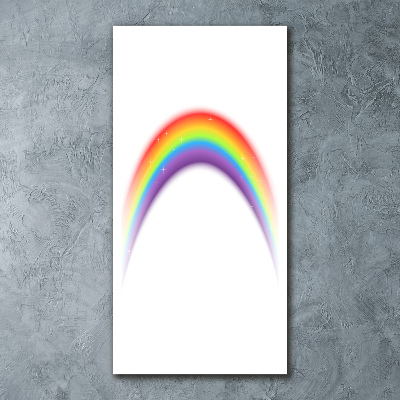 Quadro in vetro acrilico verticale Arcobaleno