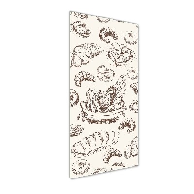 Quadro in vetro acrilico verticale Pane