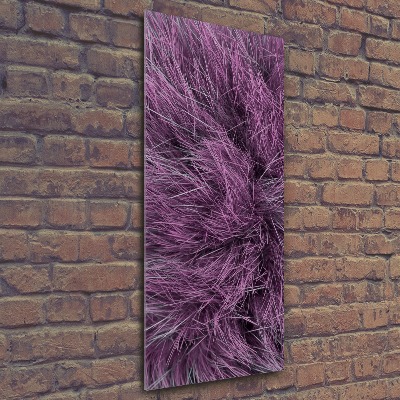 Quadro acrilico verticale Pelliccia rosa