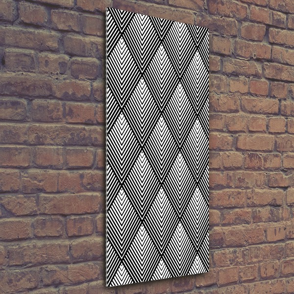 Quadro vetro acrilico verticale Sfondo geometrico