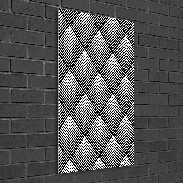 Quadro vetro acrilico verticale Sfondo geometrico