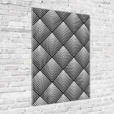 Quadro vetro acrilico verticale Sfondo geometrico