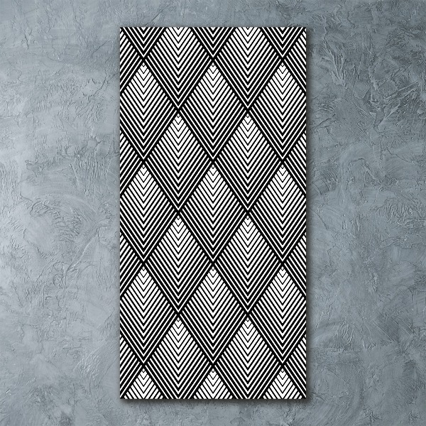 Quadro vetro acrilico verticale Sfondo geometrico