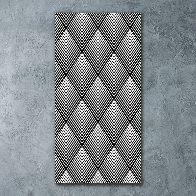 Quadro vetro acrilico verticale Sfondo geometrico