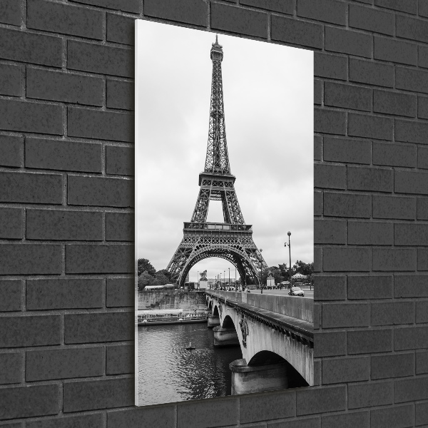 Quadro in vetro acrilico verticale Torre Eiffel Parigi