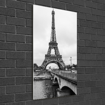 Quadro in vetro acrilico verticale Torre Eiffel Parigi