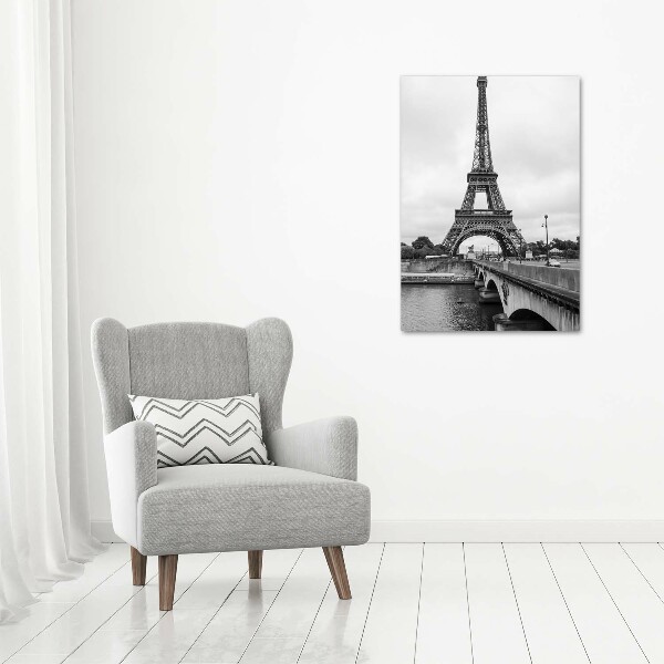 Quadro in vetro acrilico verticale Torre Eiffel Parigi